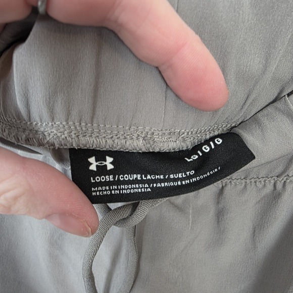 Under Armour Storm Gray Loose Jogger Drawstring Sporty Fusion Pants Size Large - Picture 3 of 8